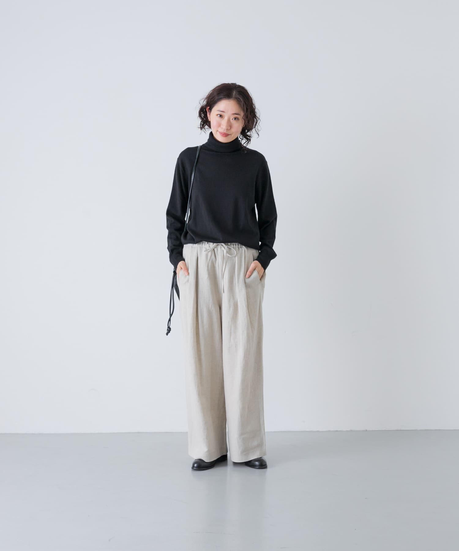 かぐれ「ウールリネンコードベルトパンツ」|その他|