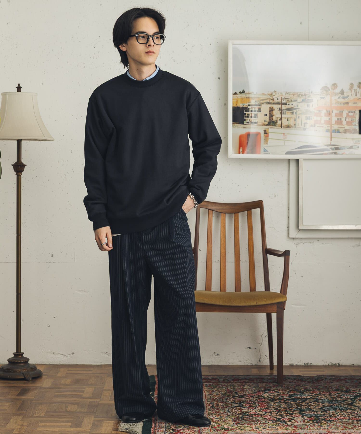 SENSE OF PLACE by URBAN RESEARCH「フェイクスエードクルーネックスウェット」|スウェット・ジャージ|