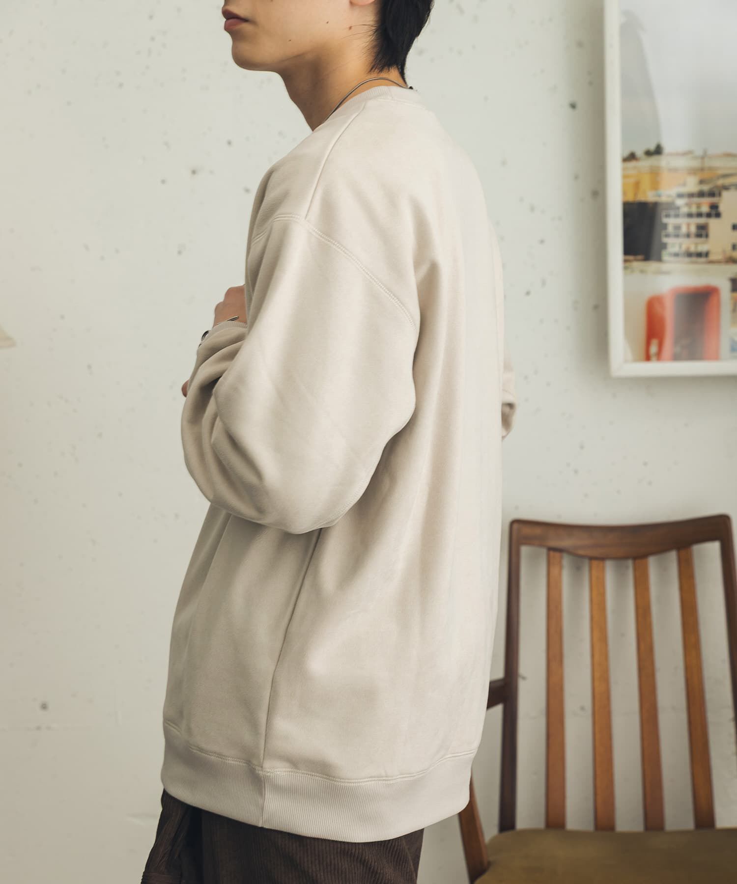 SENSE OF PLACE by URBAN RESEARCH「フェイクスエードクルーネックスウェット」|スウェット・ジャージ|