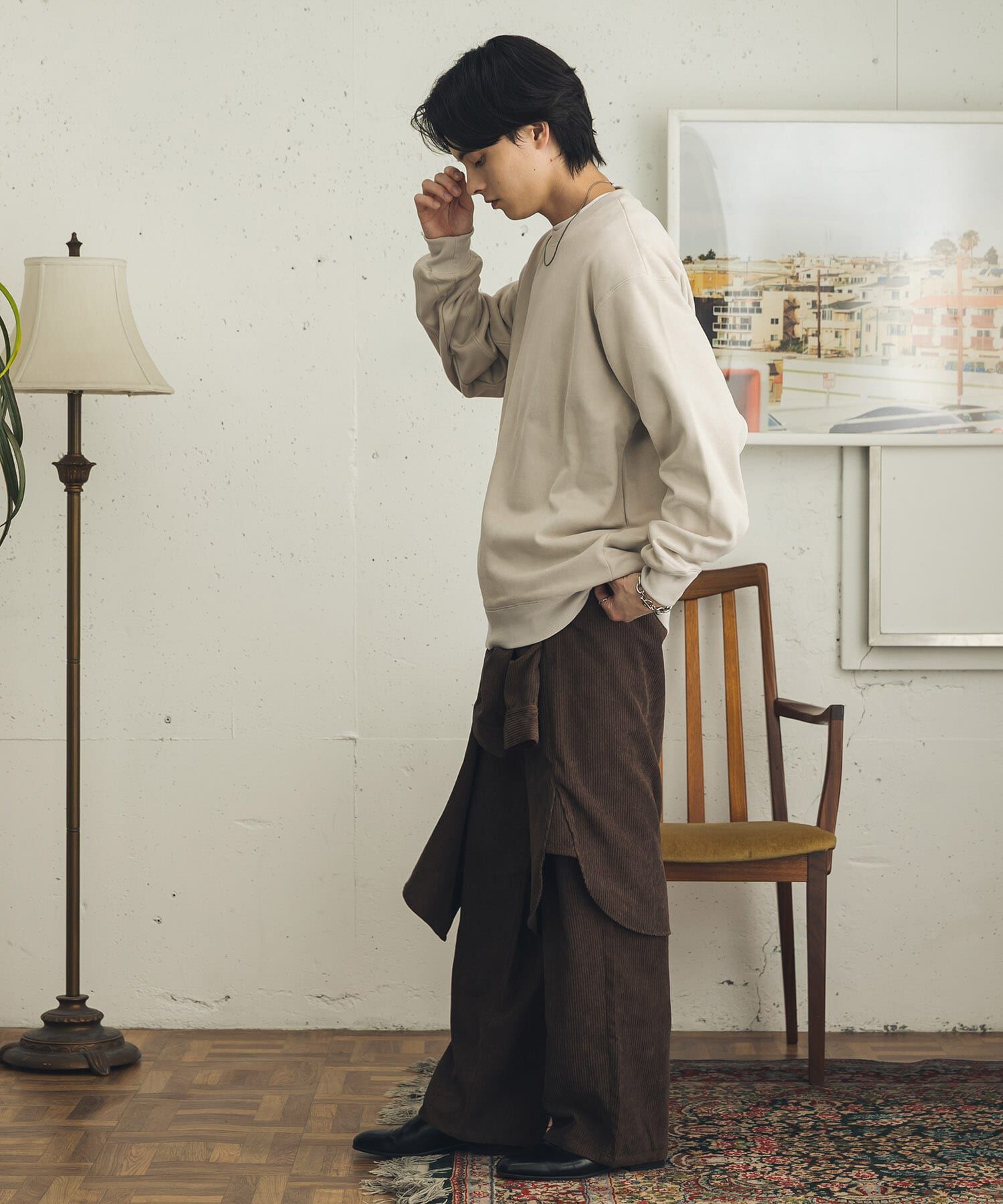 SENSE OF PLACE by URBAN RESEARCH「フェイクスエードクルーネックスウェット」|スウェット・ジャージ|