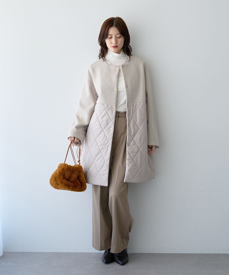 YECCA VECCA「カットボンディング&times;中綿コート」|その他|