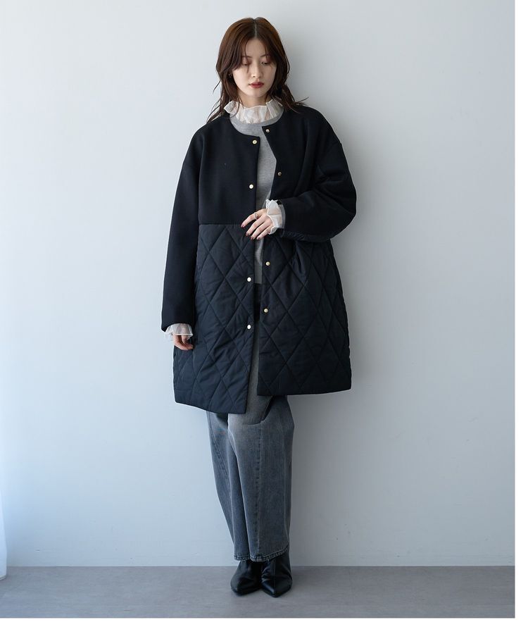 YECCA VECCA「カットボンディング&times;中綿コート」|その他|