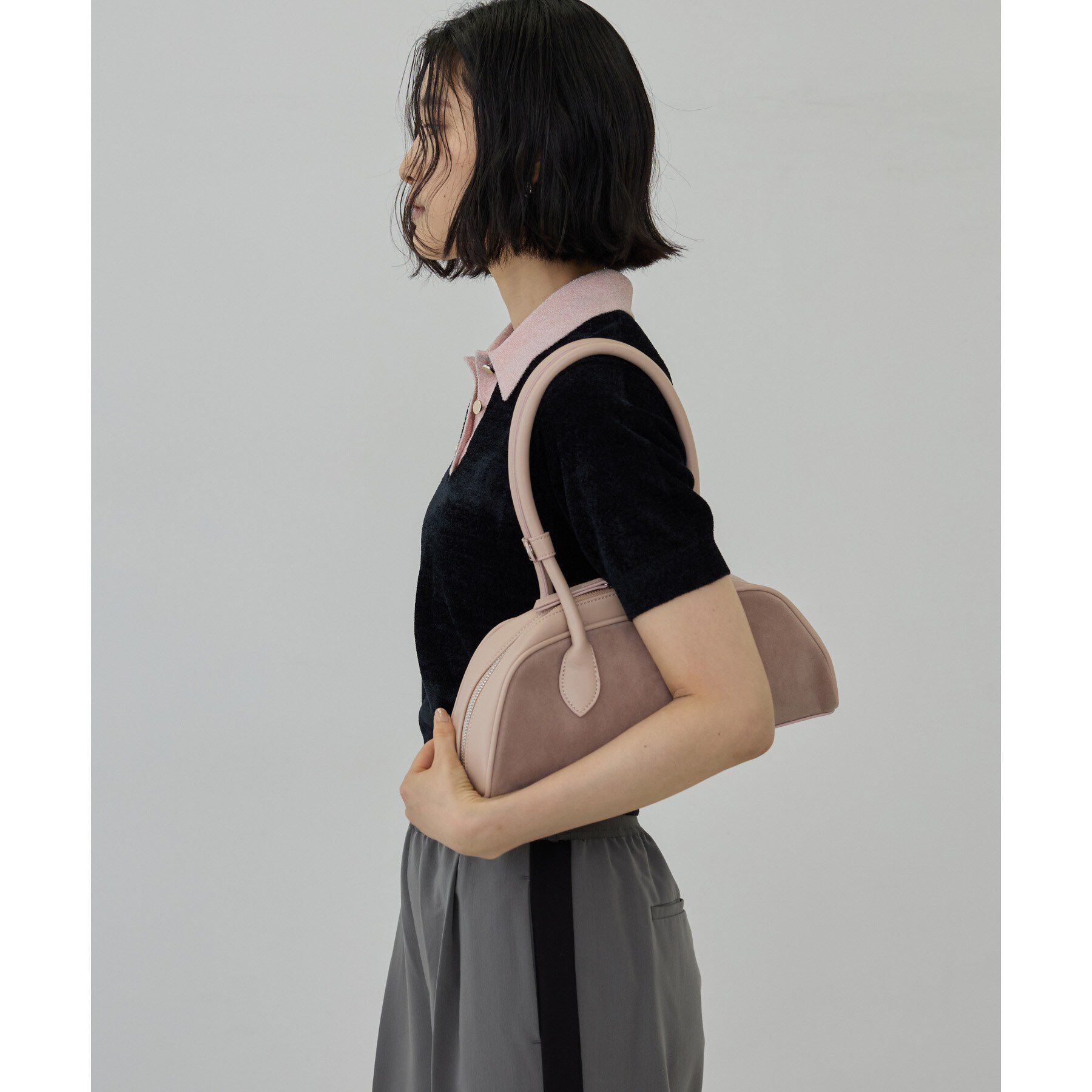 GALLEST「ラウンドフォルムボストンバッグ」|ボストンバッグ|