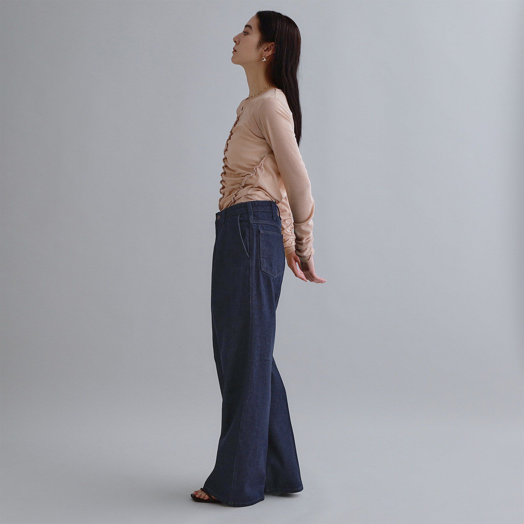 OPAQUE.CLIP「【Wrangler／ラングラー】ランチャーワイドデニムパンツ」|デニム|