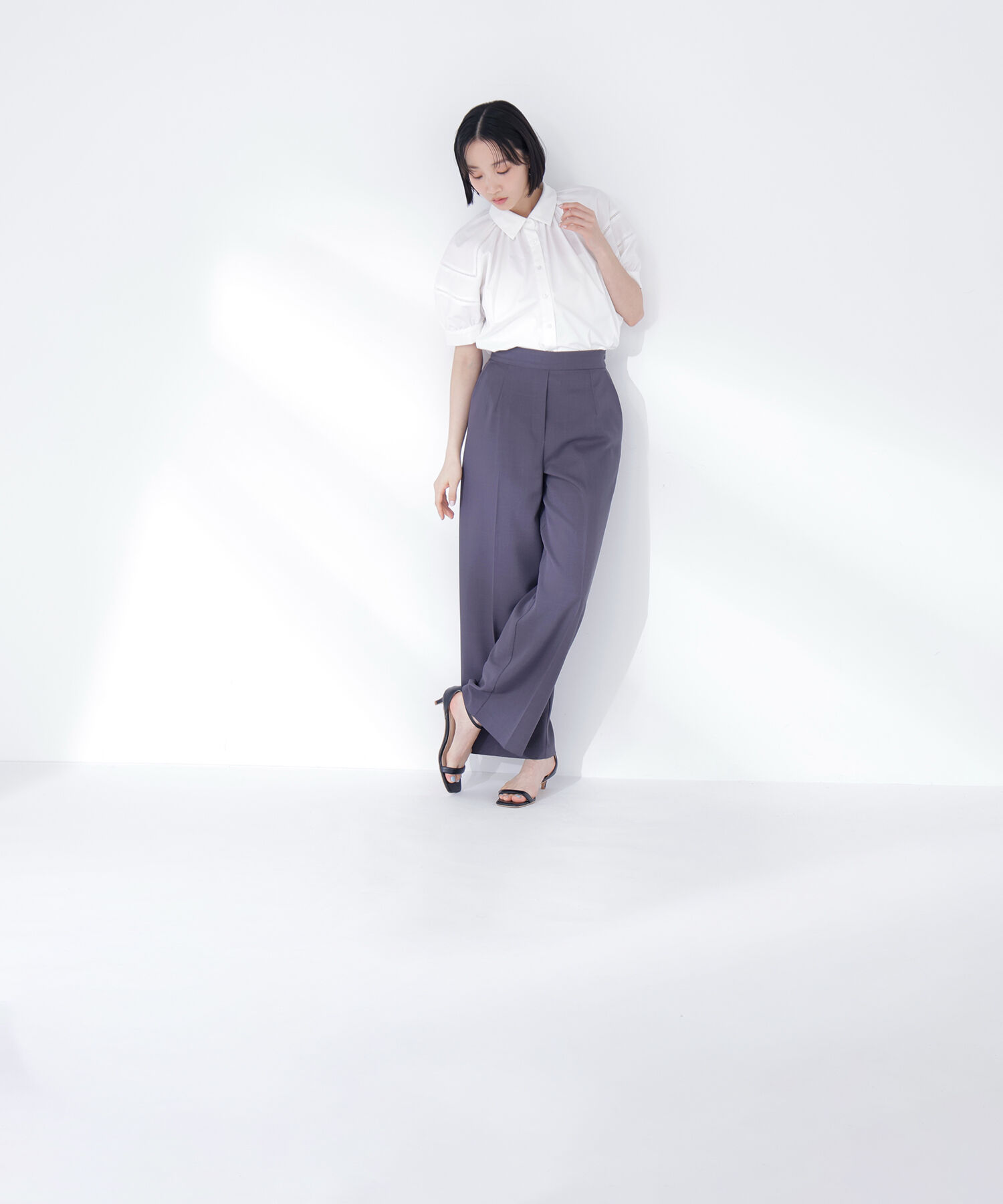  「＜Oggi.jp掲載＞パフスリーブレースブラウス」|シャツ・ブラウス|