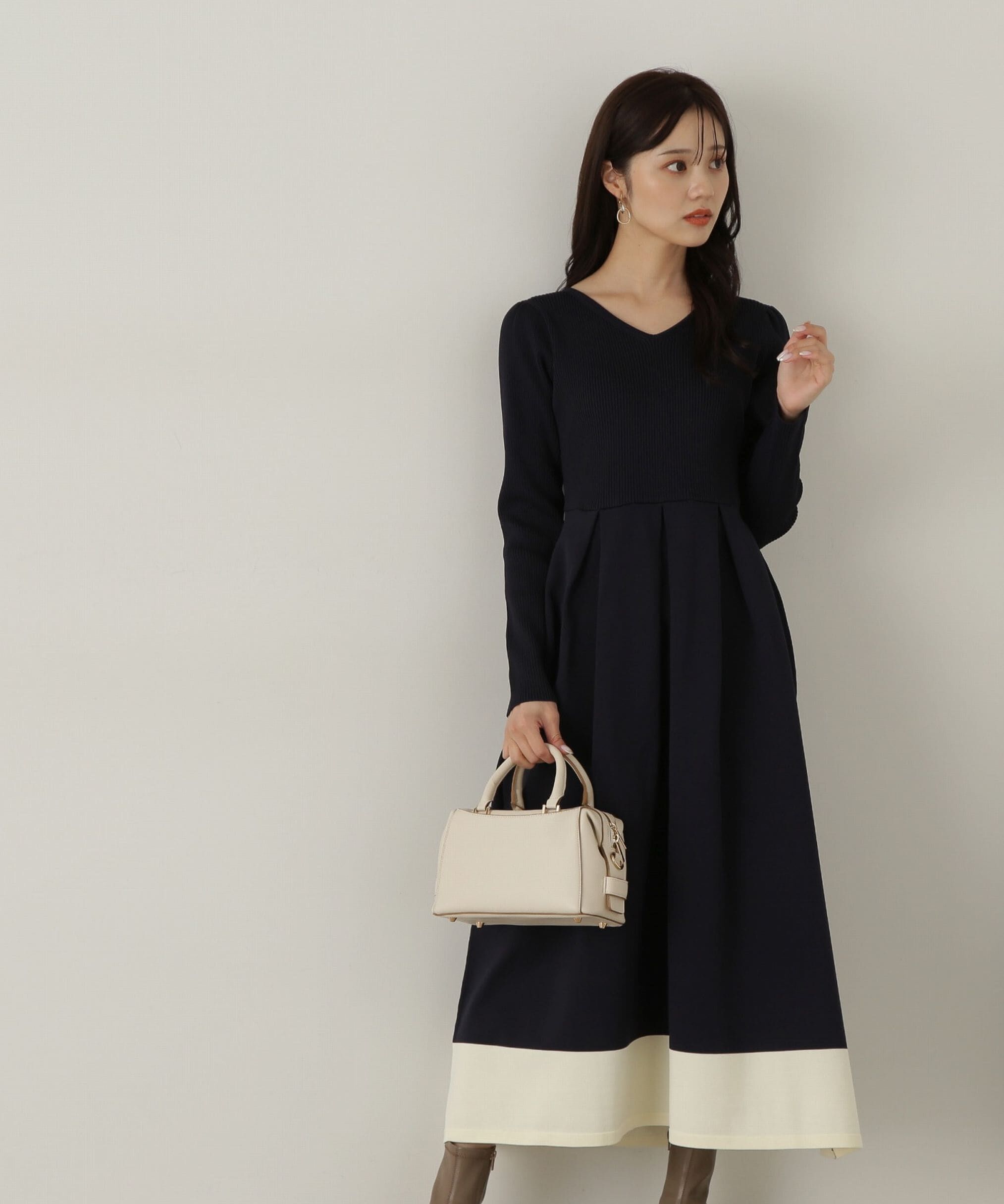 PROPORTION BODY DRESSING「バックリボンニットワンピース」|ワンピース|