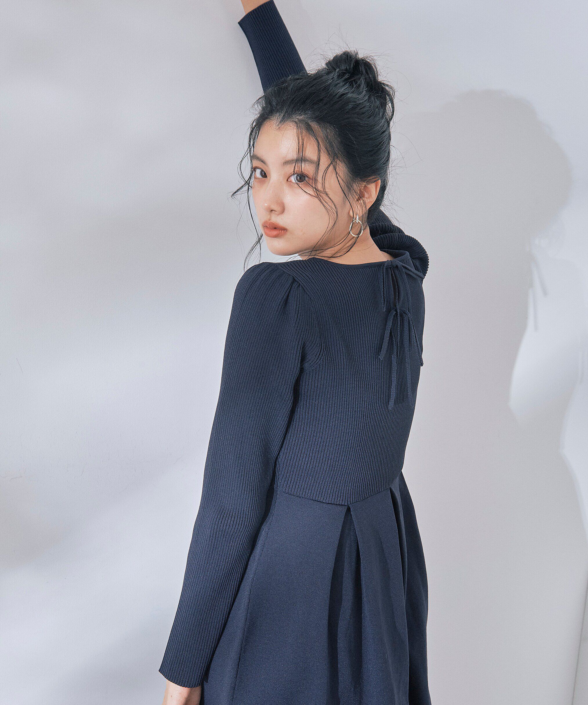 PROPORTION BODY DRESSING「バックリボンニットワンピース」|ワンピース|