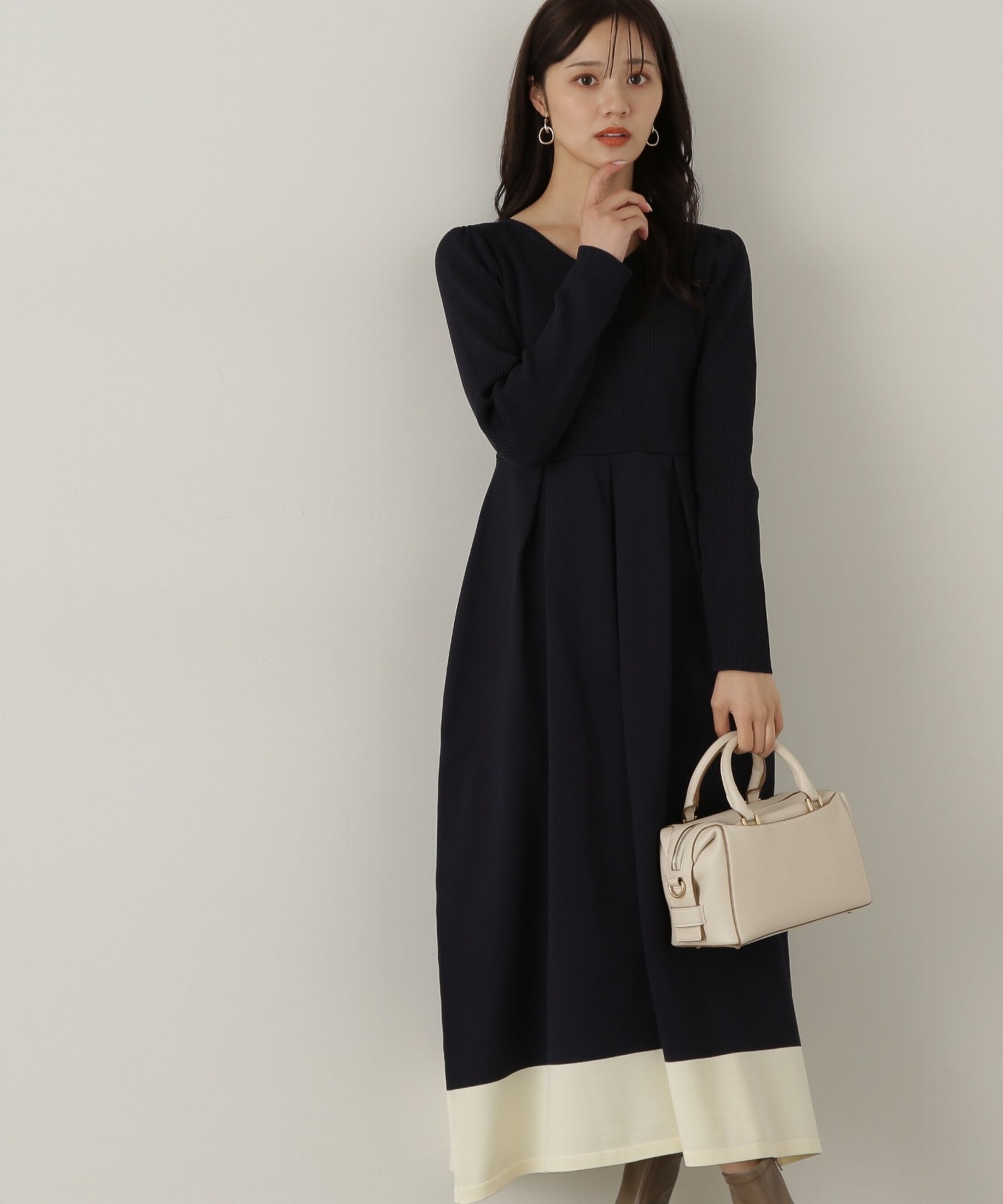 PROPORTION BODY DRESSING「バックリボンニットワンピース」|ワンピース|