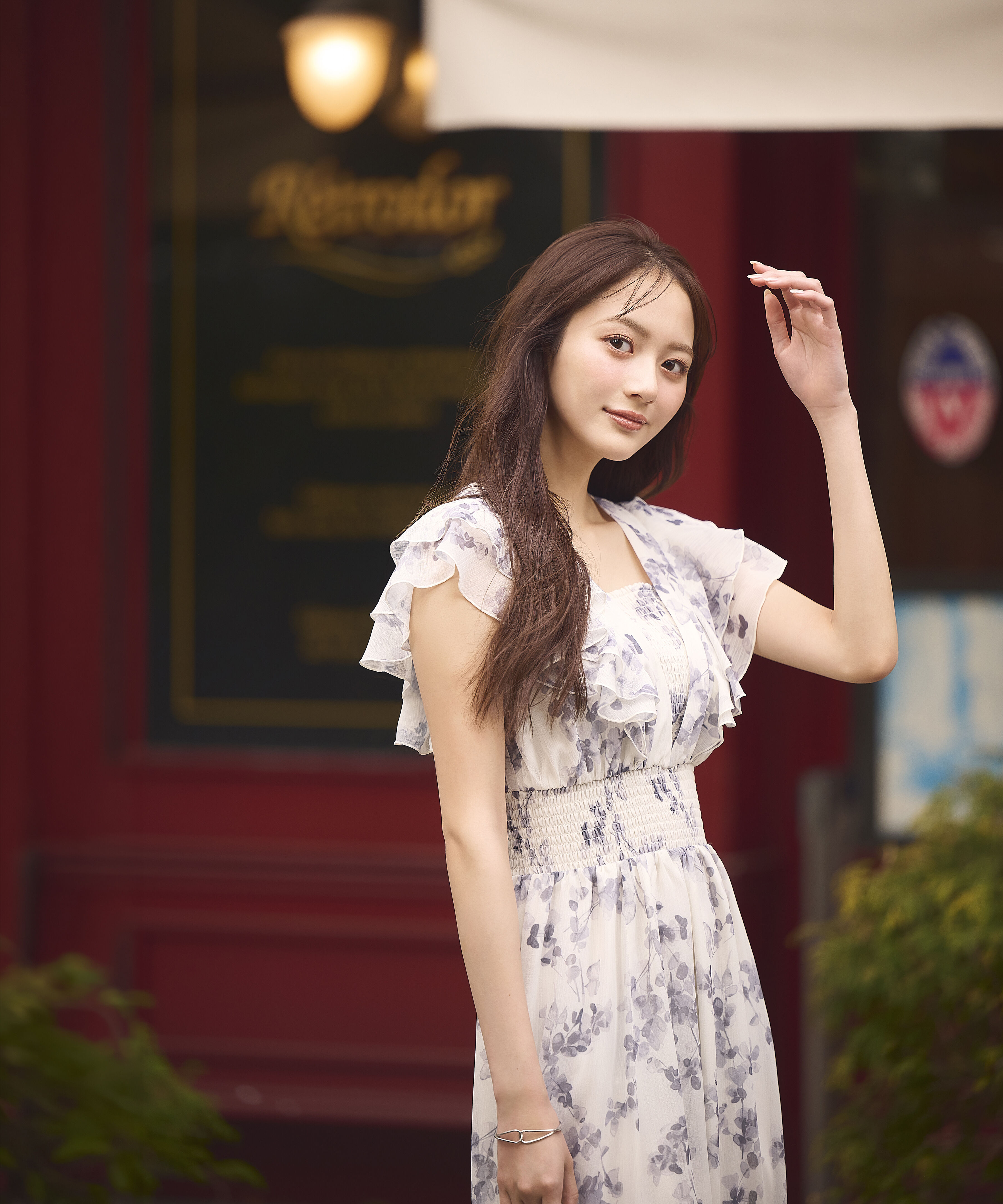 PROPORTION BODY DRESSING「ラッフル袖花柄ワンピース 26SS」|ワンピース|
