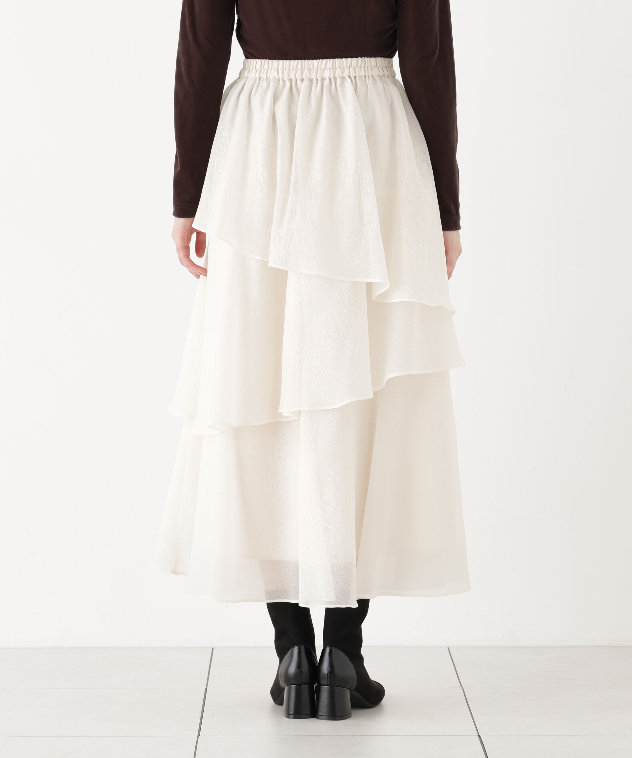 PROPORTION BODY DRESSING「ヘムティアードスカート」|スカート|