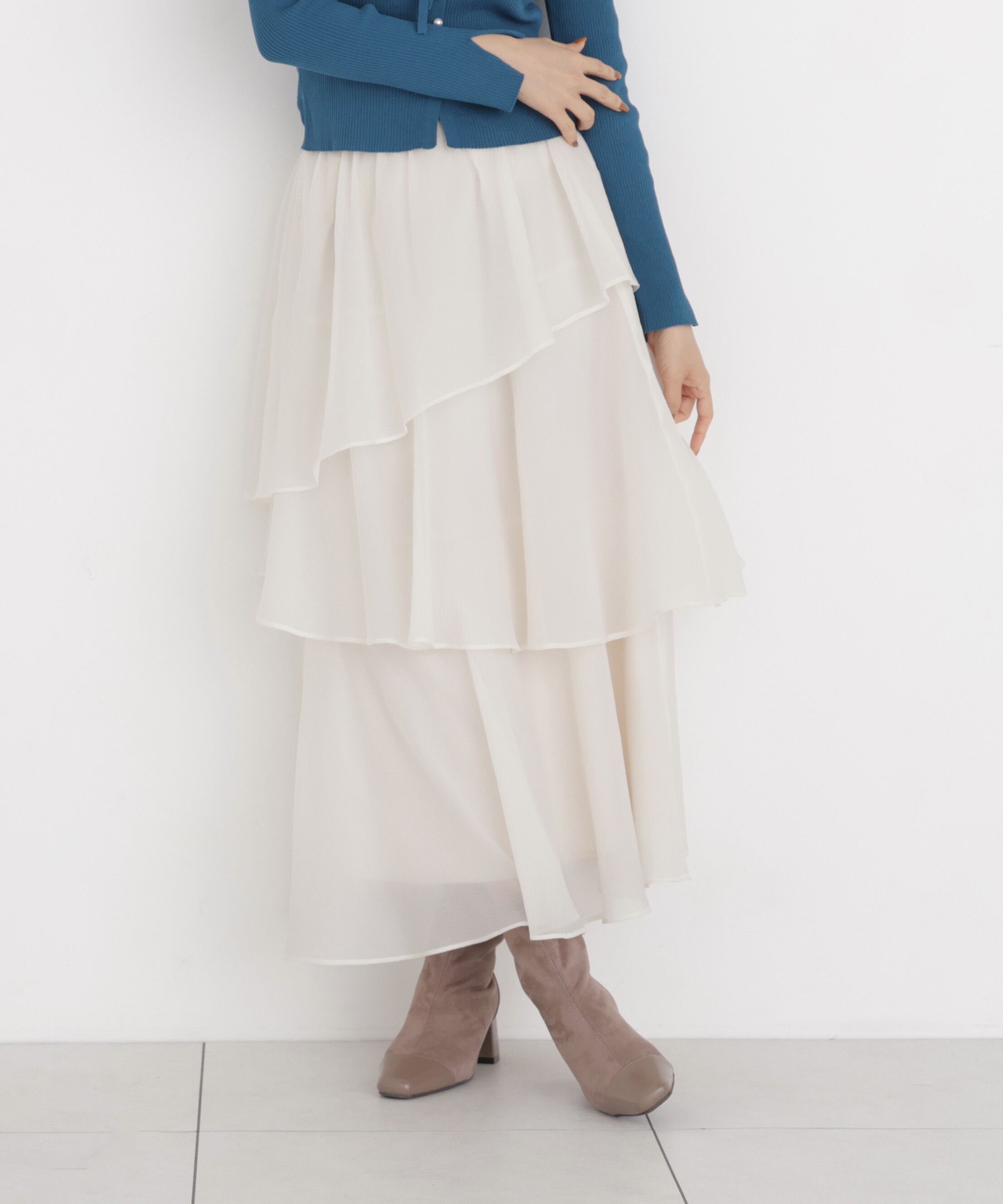 PROPORTION BODY DRESSING「ヘムティアードスカート」|スカート|