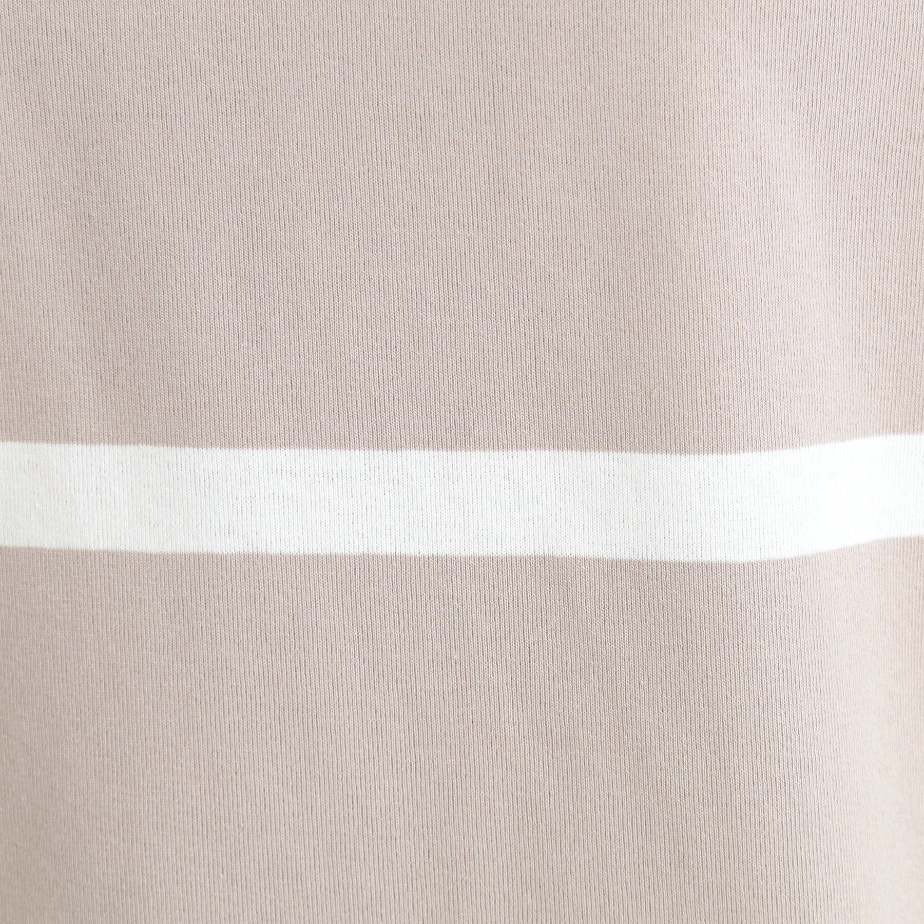 SHOO･LA･RUE「【S-LL】涼しげで爽やか 太ボーダー斜め切り替えTシャツ」|Tシャツ・カットソー|