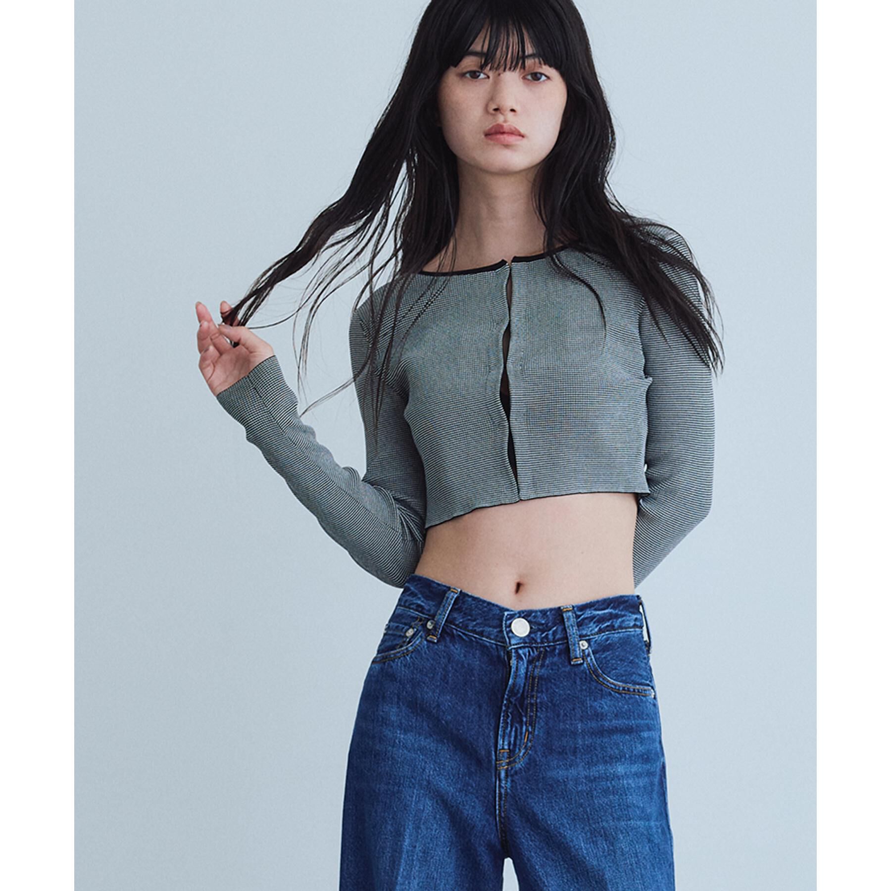 CODE A「【Re】stretch hook cardigan」|カーディガン|