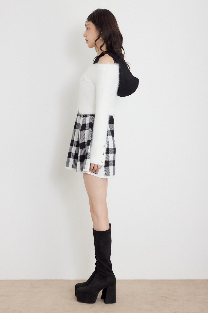 rienda「カーデセットフードミニニットワンピース」|ワンピース|