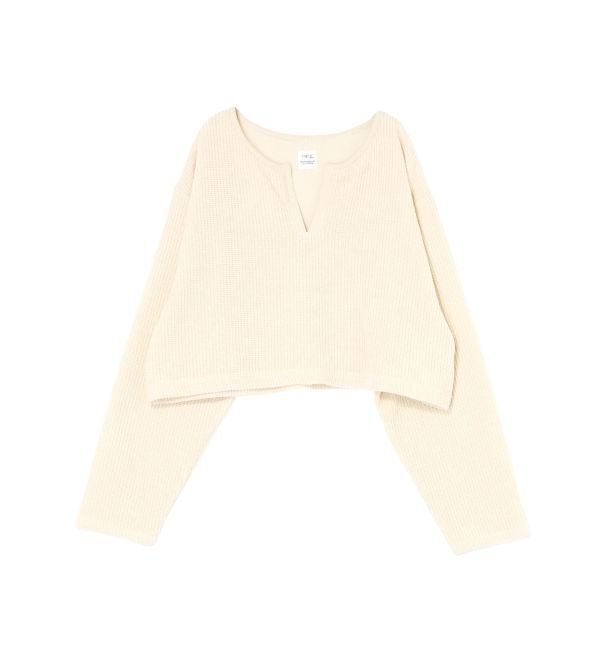 Ungrid「モールダブルフェイスロングスリーブTee」|Tシャツ・カットソー|
