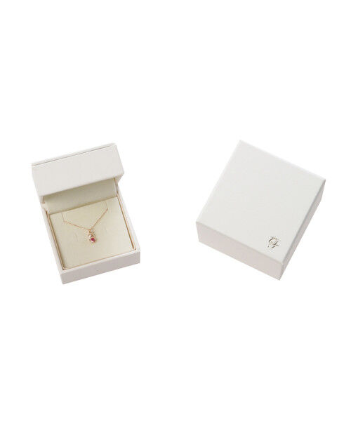 Samantha Tiara「K10 PG Infinity Love Knot バースデーストーンネックレス《7月 誕生石》」|ネックレス|