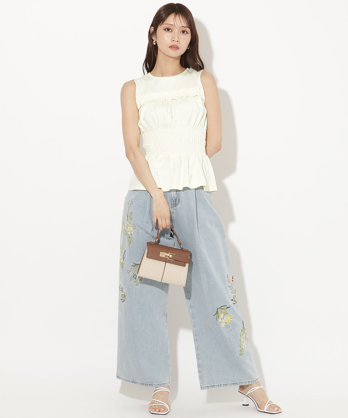 アンドクチュール「シャーリングカットプルオーバー」|Tシャツ・カットソー|