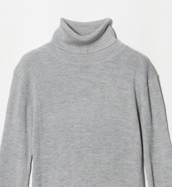 UNITED ARROWS「シルクリブ タートルネック ニット」|ニット・セーター|