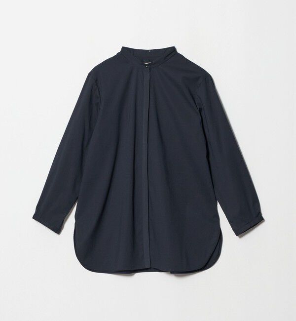 UNITED ARROWS「4WAY エンブロイダリー バンドカラー シャツ」|シャツ・ブラウス|