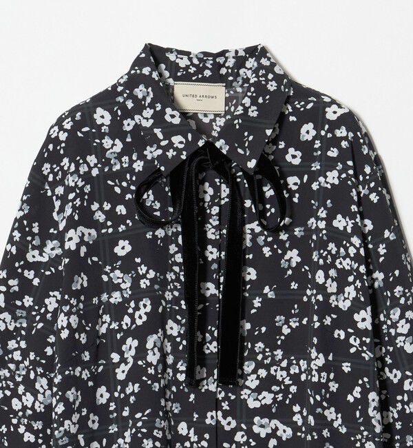 UNITED ARROWS「チェック フラワー プリント ワンピース」|ワンピース|
