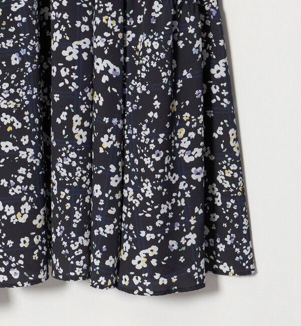 UNITED ARROWS「チェック フラワー プリント ワンピース」|ワンピース|