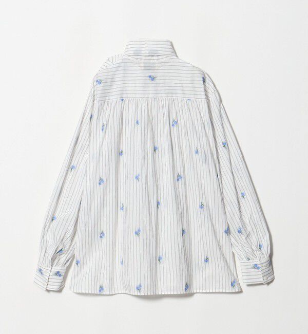 UNITED ARROWS「ストライプ フラワー ジャガード ボウタイ ブラウス」|シャツ・ブラウス|