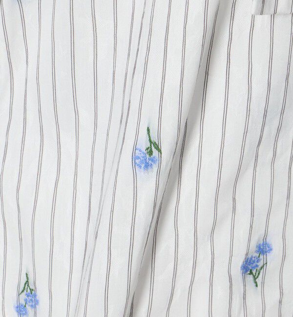 UNITED ARROWS「ストライプ フラワー ジャガード ボウタイ ブラウス」|シャツ・ブラウス|