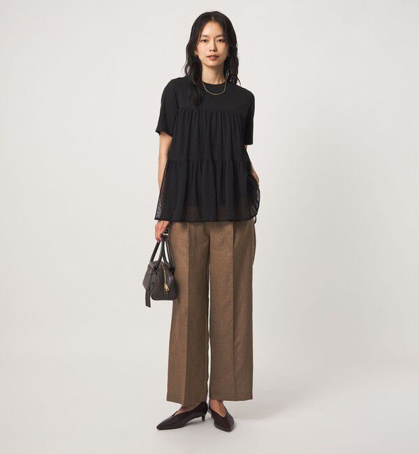 UNITED ARROWS green label relaxing「ドットチュール ティアード プルオーバー カットソー」|Tシャツ・カットソー|