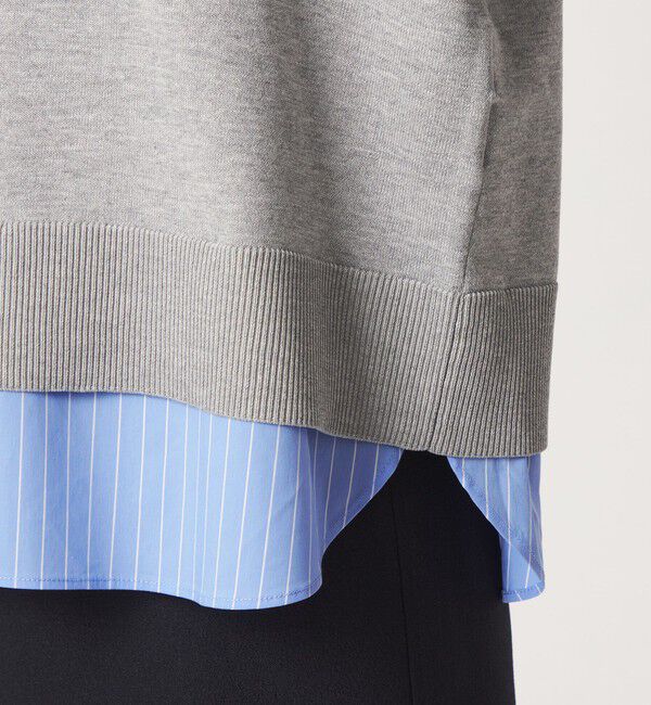 UNITED ARROWS green label relaxing「2WAY  スキッパー シャツ プルオーバー ニット」|ニット・セーター|