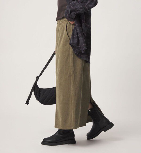 UNITED ARROWS green label relaxing「［size SHORT/TALLあり］オルマイ コール スカート マシンウォッシャブル ストレッチ」|タイト|