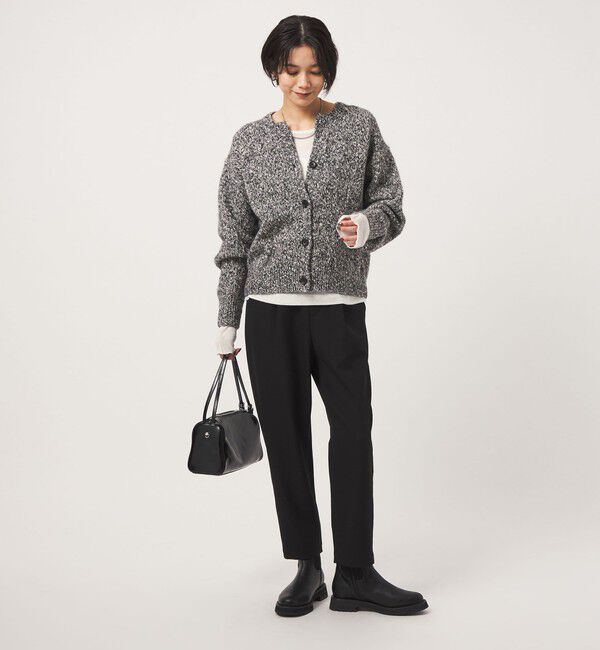 UNITED ARROWS green label relaxing「ミックスヤーン スキッパー カーディガン」|カーディガン|