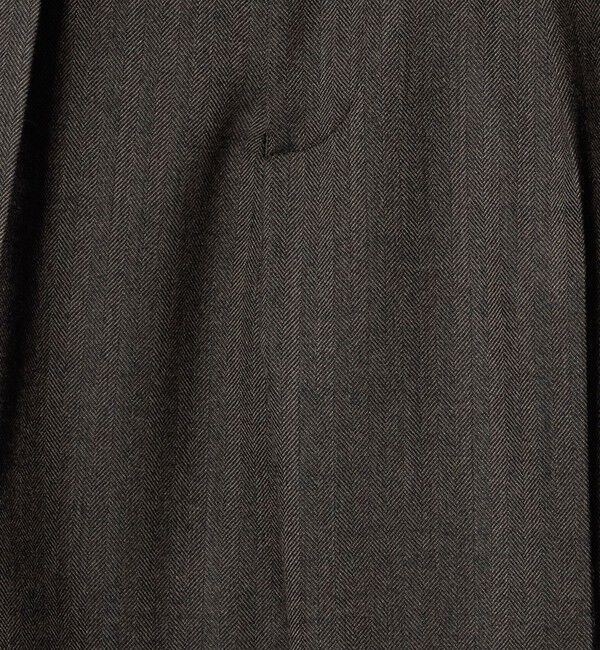 UNITED ARROWS green label relaxing「A+ TWPU ヘリンボーン リラックス イージー 1プリーツ セットアップ パンツ スラックス -ストレッチ-」|スラックス|