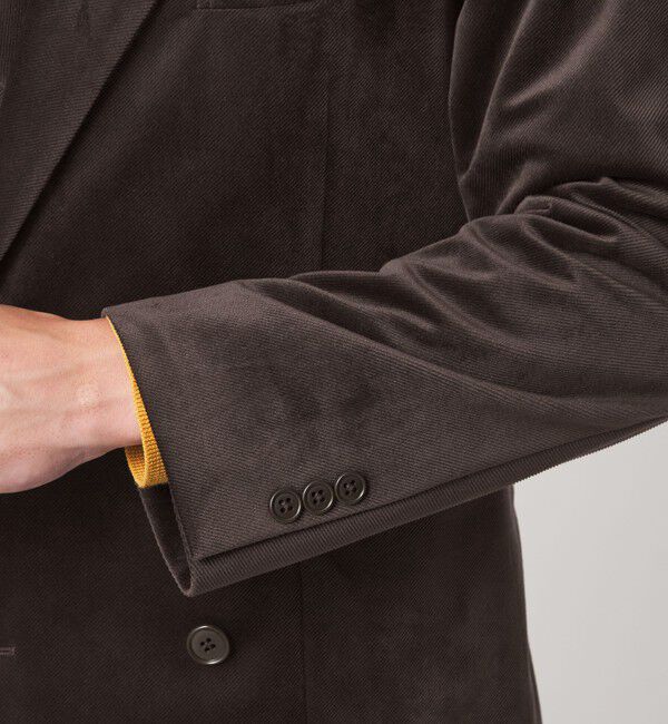 UNITED ARROWS green label relaxing「ベロア ツイル ダブルブレスト 4B ジャケット」|テーラードジャケット|