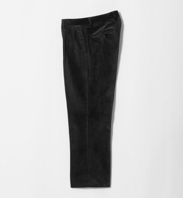 UNITED ARROWS green label relaxing「ベロア ツイル 2プリーツ ワイド スラックス」|スラックス|