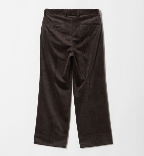 UNITED ARROWS green label relaxing「ベロア ツイル 2プリーツ ワイド スラックス」|スラックス|