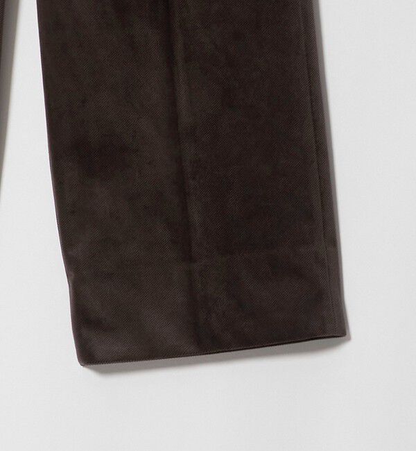 UNITED ARROWS green label relaxing「ベロア ツイル 2プリーツ ワイド スラックス」|スラックス|