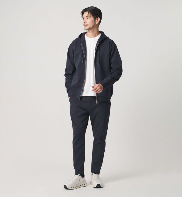 BEAUTY&YOUTH UNITED ARROWS「【WEB限定 WARDROBE SMART】ダブルニット イージーパンツ/セットアップ対応【抗菌・防臭】」|チノ|