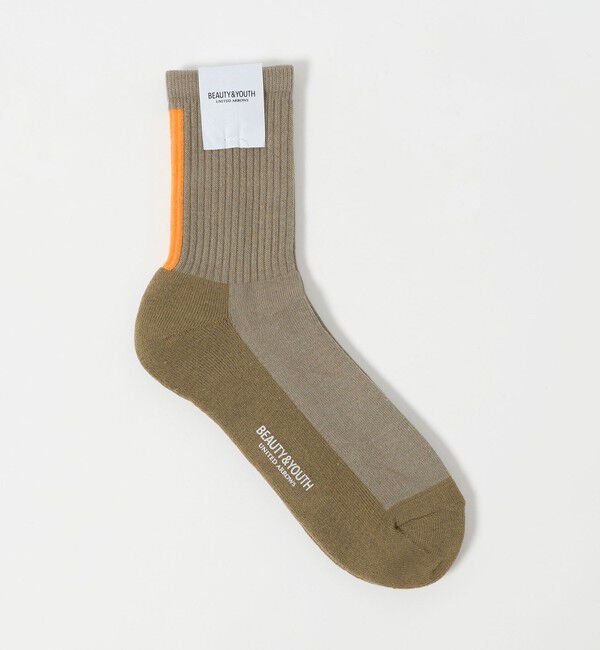 BEAUTY&YOUTH UNITED ARROWS「バック ライン ソックス」|ソックス|BEIGE