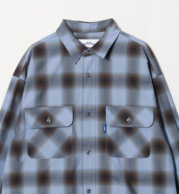 NICE WEATHER「＜NICE WEATHER＞ビッグチェック シャツ」|シャツ・ブラウス|