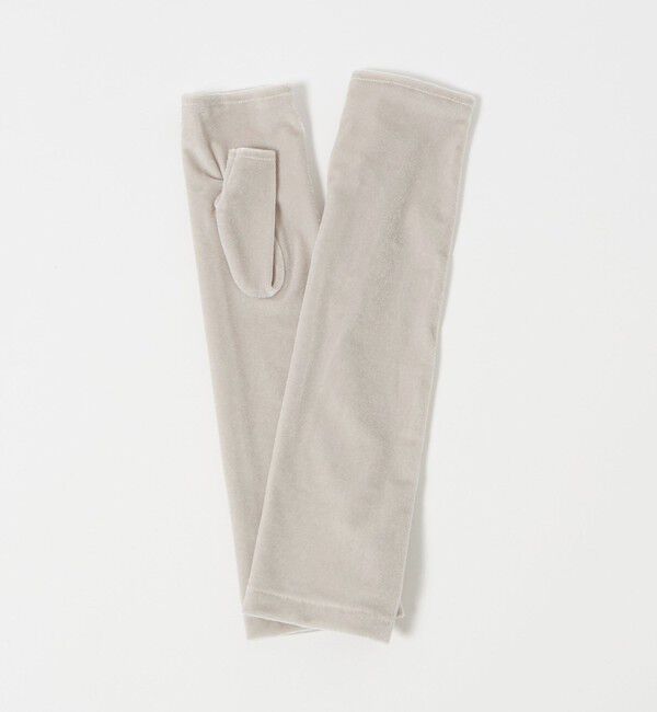 STEVEN ALAN「＜Steven Alan＞ベロア フィンガーレス グローブ」|手袋|OFF WHITE