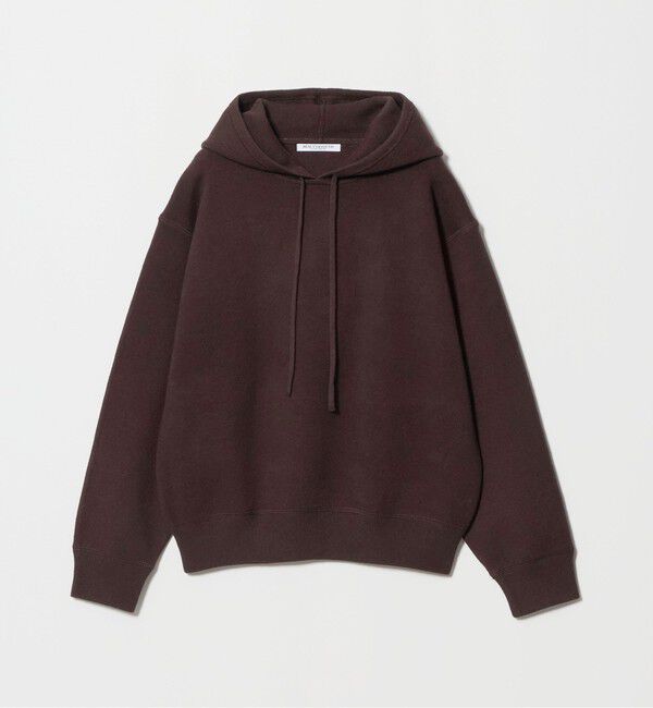 BEAUTY&YOUTH UNITED ARROWS「コットンウールブレンド ソリッド＆ボーダーニットフーディ ウォッシャブル」|ニット・セーター|DK.BROWN