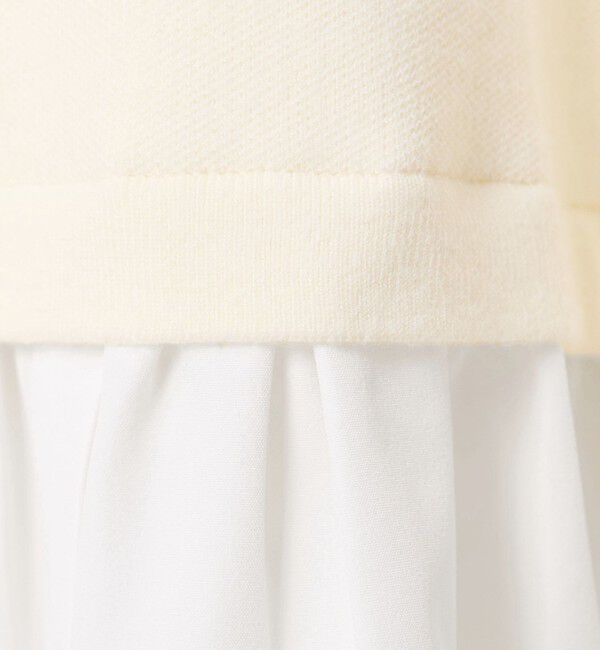 BEAUTY&YOUTH UNITED ARROWS「【WEB限定 Wardrobe DAILY MINIMAL】レイヤードフレアニットプルオーバー ウォッシャブル」|ニット・セーター|