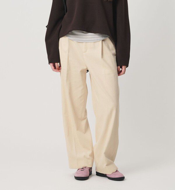 BEAUTY&YOUTH UNITED ARROWS「コットン コーデュロイ ストレート パンツ ウォッシャブル」|その他|OFF WHITE