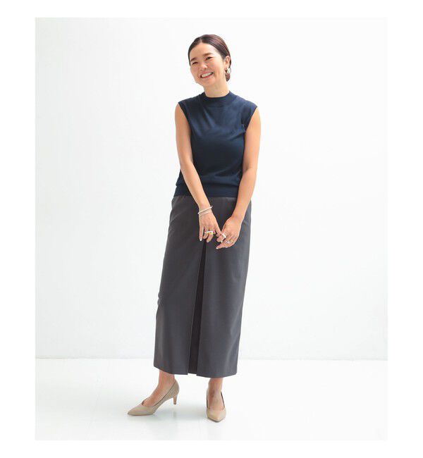 Demi-Luxe BEAMS 「ウォッシャブル ウール ノースリーブ Tシャツ」|Tシャツ・カットソー|