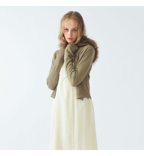 Ray BEAMS 「リブ ファー フーディー」|パーカー|OLIVE