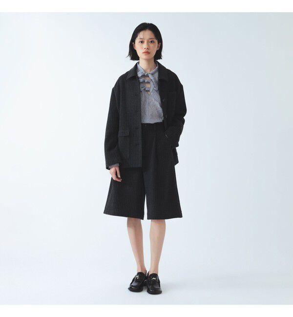Ray BEAMS 「ストライプ ワイド ハーフ パンツ」|その他|