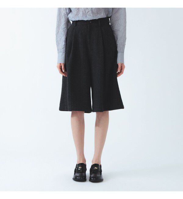 Ray BEAMS 「ストライプ ワイド ハーフ パンツ」|その他|