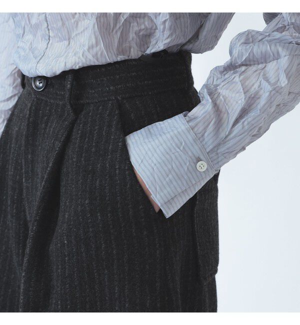 Ray BEAMS 「ストライプ ワイド ハーフ パンツ」|その他|
