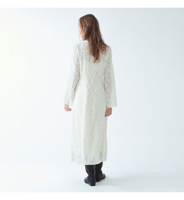 Ray BEAMS 「スリット スリーブ フラワー レース ワンピース」|ワンピース|