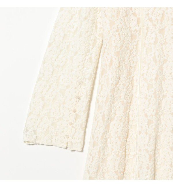Ray BEAMS 「スリット スリーブ フラワー レース ワンピース」|ワンピース|